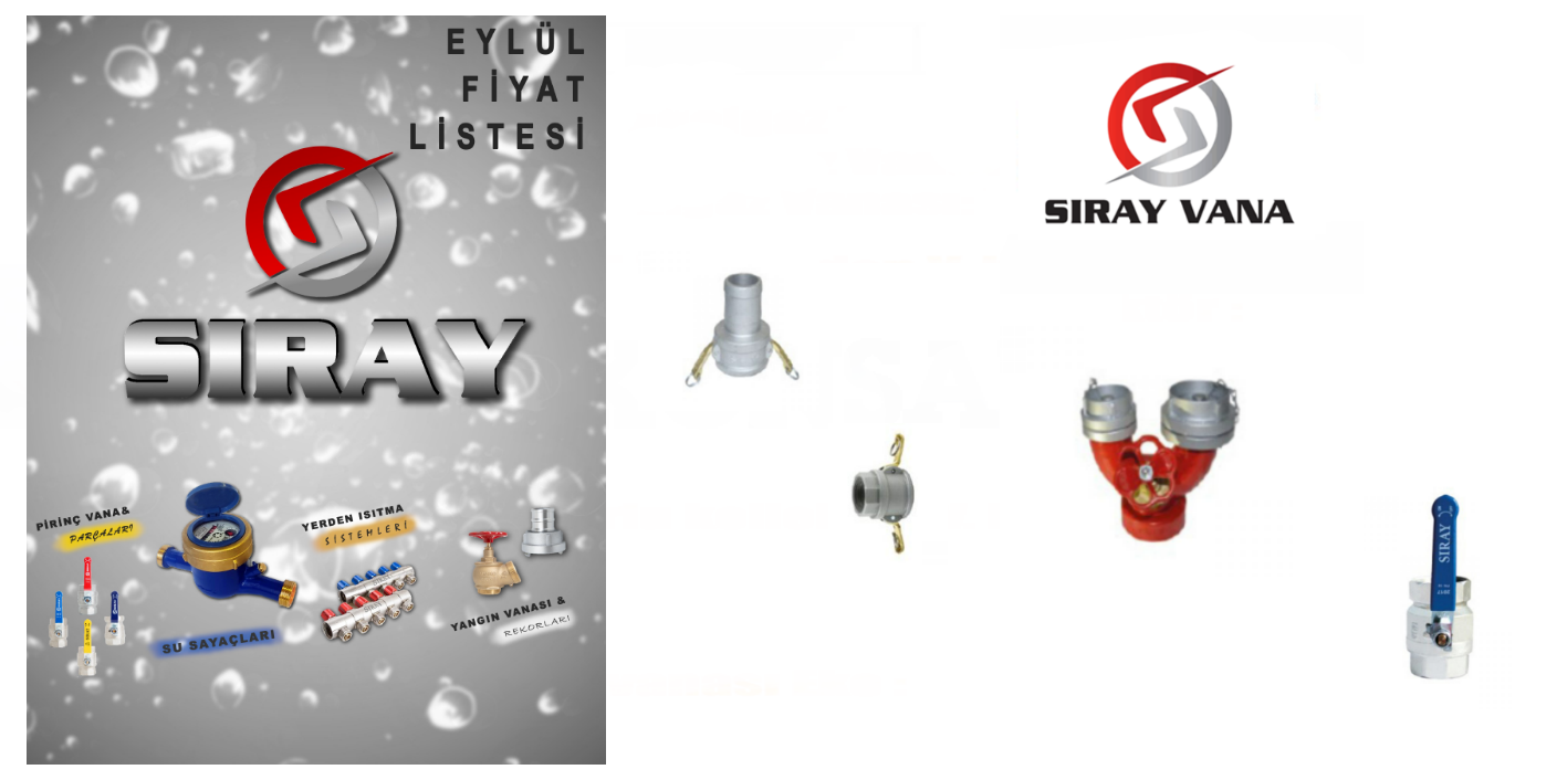 Sıray Vana Fiyat Listesi